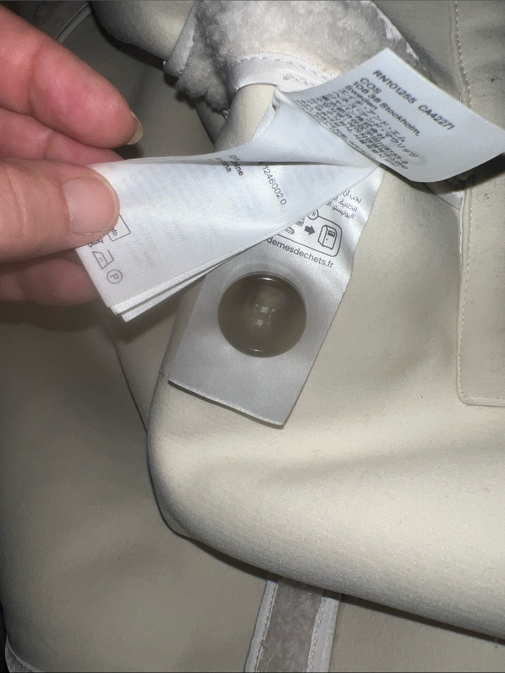 COS Collared Faux Shearling Jacket - Picture 10 of 11